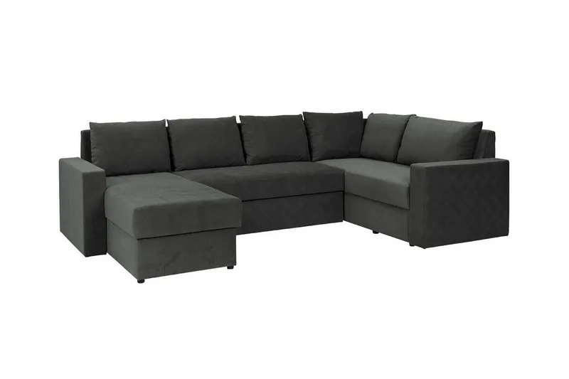 Staffin 4-sits Hörnbäddsoffa Dark grey