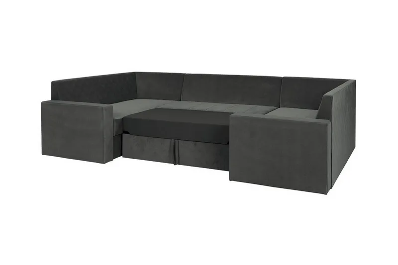 Staffin 4-sits Hörnbäddsoffa Light grey/Dark grey - Møbler - Sofaer - Sovesofaer - Hjørnesovesofa