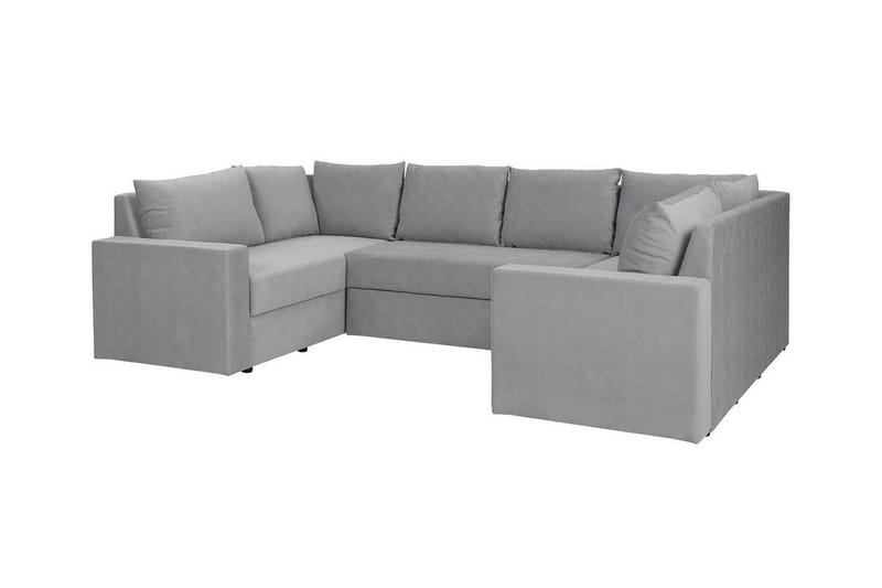 Staffin 4-sits Hörnbäddsoffa Light grey/Dark grey