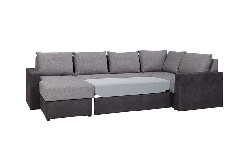 Staffin 4-sits Hörnbäddsoffa NO_BRAND Dark grey - Møbler - Sofaer - Sovesofaer - Hjørnesovesofa