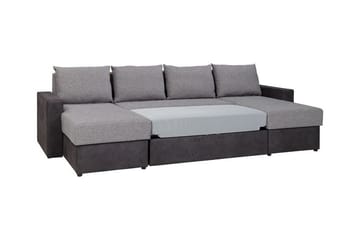 Staffin 4-sits Hörnbäddsoffa NO_BRAND Dark grey - Møbler - Sofaer - Sovesofaer - Sovesofa divan