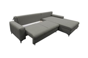 Talby 3-seter Høyre Sovesofa 135x255 cm med Oppbevaring i Stoff - Gul - Møbler - Sofaer - Sovesofaer - Sovesofa divan