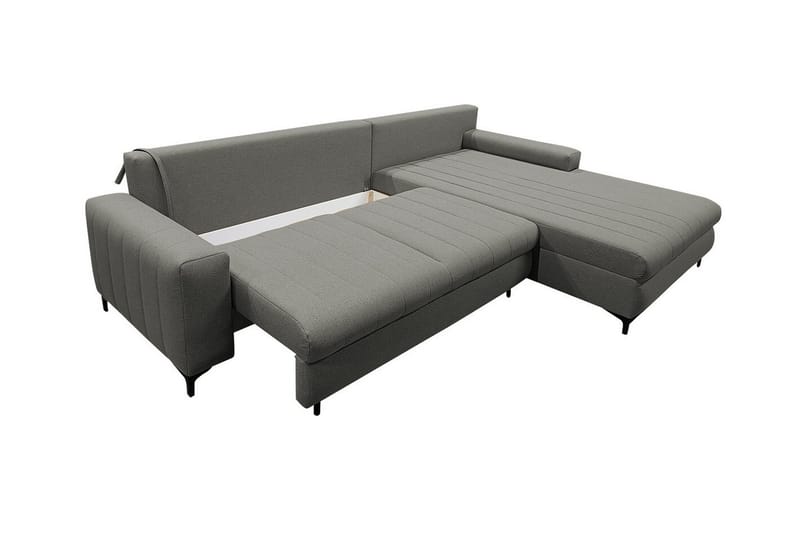 Talby 3-seter Høyre Sovesofa 135x255 cm med Oppbevaring i Stoff - Gul - Møbler - Sofaer - Sovesofaer - Sovesofa divan