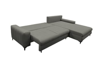 Talby 3-seter Høyre Sovesofa 135x255 cm med Oppbevaring i Stoff - Gul - Møbler - Sofaer - Sovesofaer - Sovesofa divan