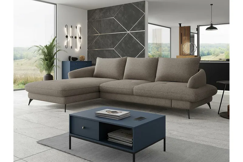 Telford 3-seters Hjørnesovesofa - Møbler - Sofaer - Sovesofaer - Hjørnesovesofa