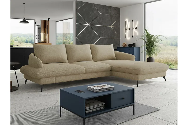 Telford 3-seters Hjørnesovesofa - Møbler - Sofaer - Sovesofaer - Hjørnesovesofa