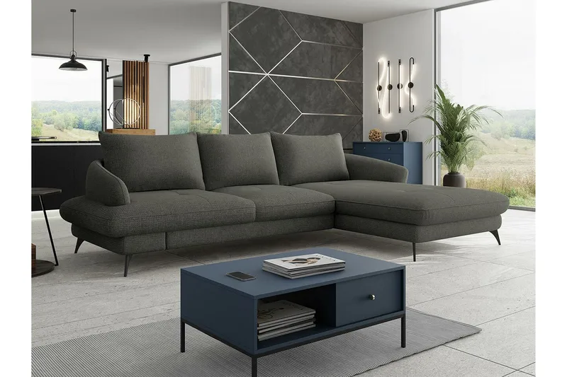 Telford 3-seters Hjørnesovesofa - Møbler - Sofaer - Sovesofaer - Hjørnesovesofa