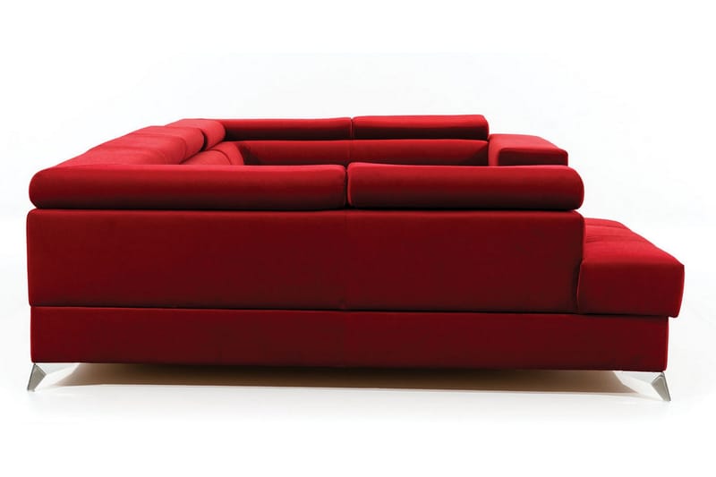 Theriago Hjørnesovesofa med Divan Venstre - Rød - Møbler - Sofaer - Sovesofaer - Hjørnesovesofa