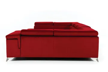 Theriago Hjørnesovesofa med Divan Venstre - Rød - Møbler - Sofaer - Sovesofaer - Hjørnesovesofa