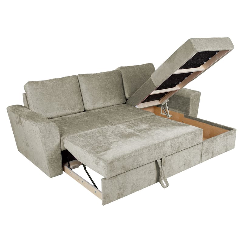 Hjørnesovesofa Tjörnö - Beige - Møbler - Sofaer - Sovesofaer - Hjørnesovesofa