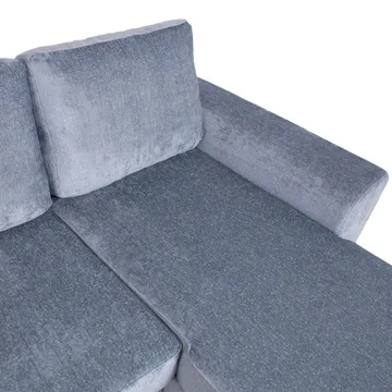 Hjørnesovesofa Tjörnö - Blågrå - Møbler - Sofaer - Sovesofaer - Hjørnesovesofa