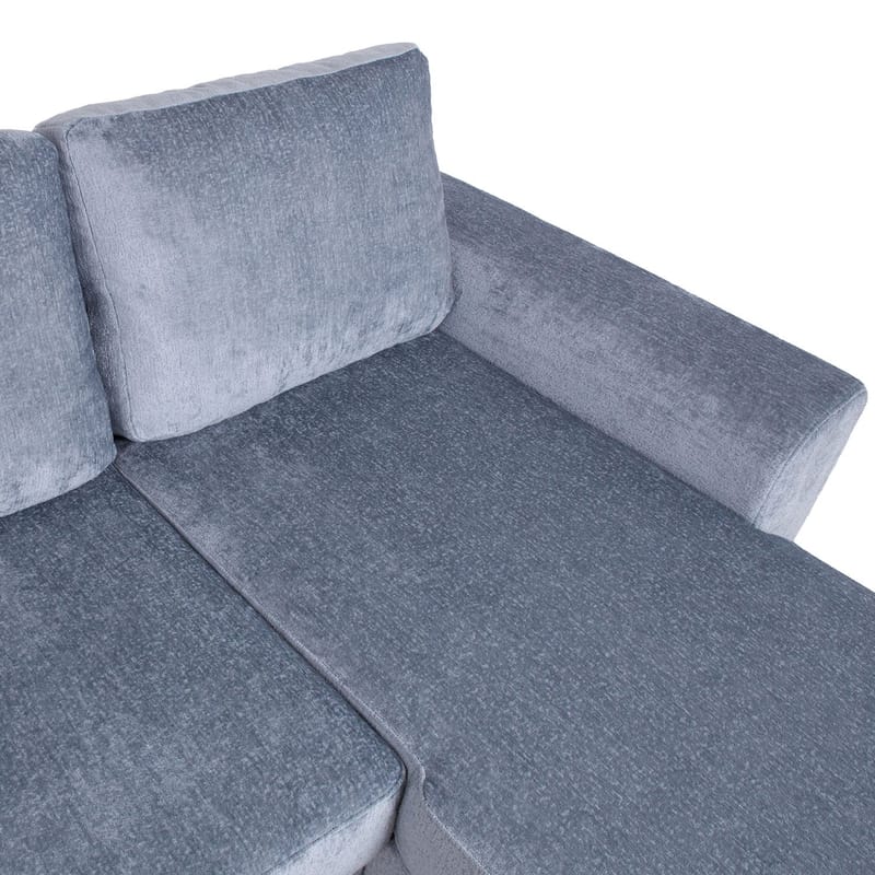 Hjørnesovesofa Tjörnö - Blågrå - Møbler - Sofaer - Sovesofaer - Hjørnesovesofa