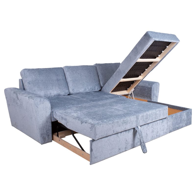 Hjørnesovesofa Tjörnö - Blågrå - Møbler - Sofaer - Sovesofaer - Hjørnesovesofa