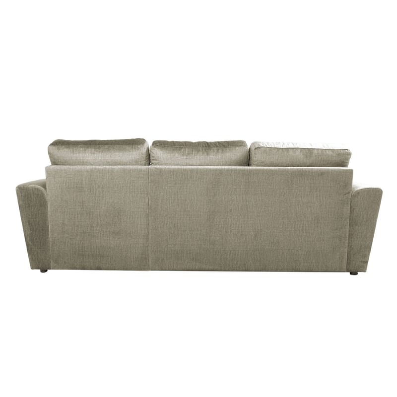 Hjørnesovesofa Tjörnö fløyel - beige fløyel - Møbler - Sofaer - Sovesofaer - Hjørnesovesofa