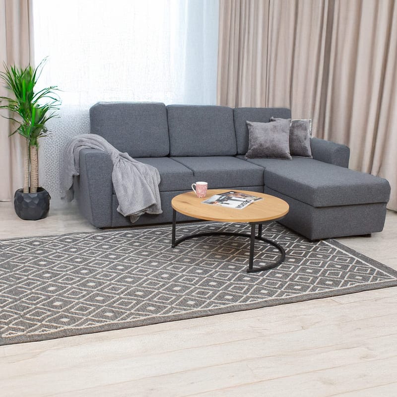 Hjørnesovesofa Tjörnö - Grå - Møbler - Sofaer - Sovesofaer - Langsgående sovesofa