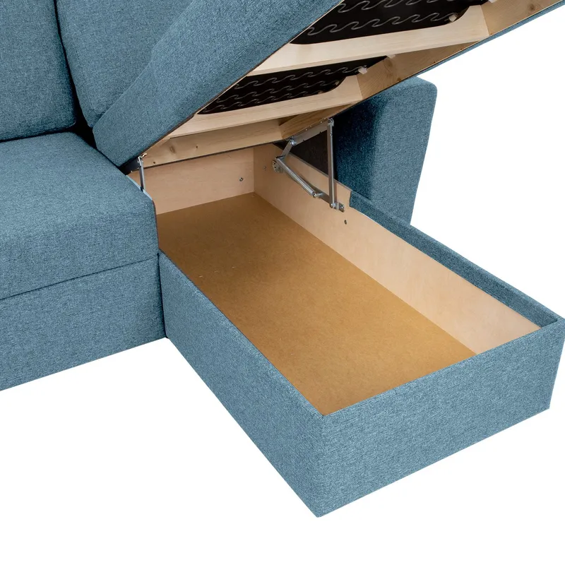 Hjørnesovesofa Tjörnö - Lyseblå - Møbler - Sofaer - Sovesofaer - Hjørnesovesofa