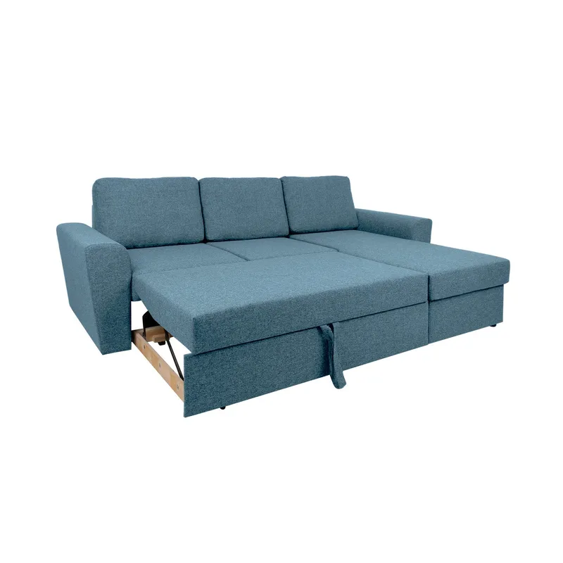 Hjørnesovesofa Tjörnö - Lyseblå - Møbler - Sofaer - Sovesofaer - Hjørnesovesofa