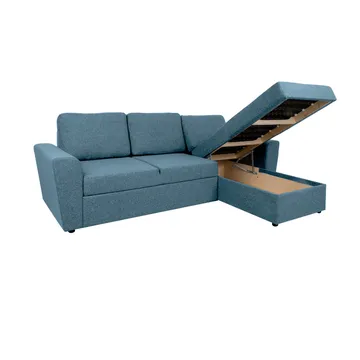 Hjørnesovesofa Tjörnö - Lyseblå - Møbler - Sofaer - Sovesofaer - Hjørnesovesofa