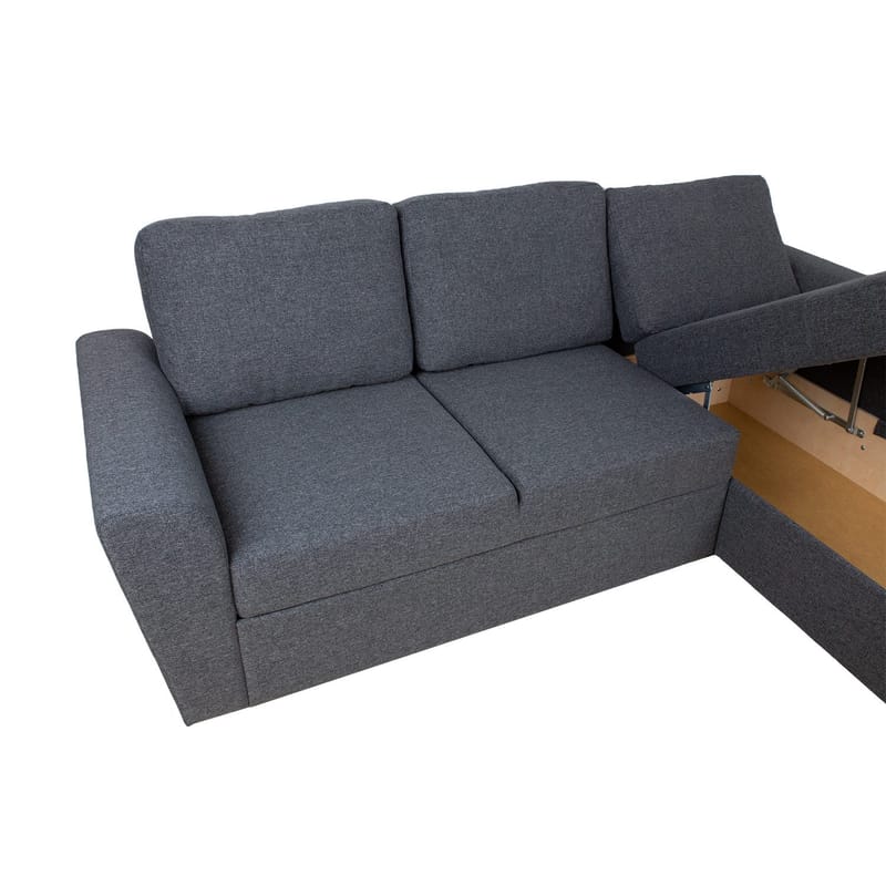 Hjørnesovesofa Tjörnö - Mørk grå - Møbler - Sofaer - Sovesofaer - Sovesofa divan