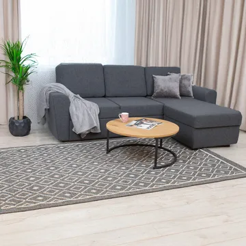 Hjørnesovesofa Tjörnö - Mørk grå - Møbler - Sofaer - Sovesofaer - Sovesofa divan