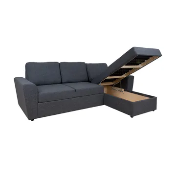 Hjørnesovesofa Tjörnö - Mørk grå - Møbler - Sofaer - Sovesofaer - Sovesofa divan