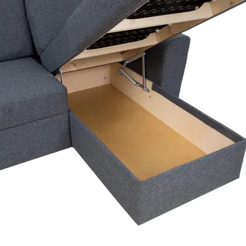 Hjørnesovesofa Tjörnö - Mørk grå - Møbler - Sofaer - Sovesofaer - Sovesofa divan