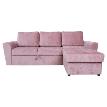 Hjørnesovesofa Tjörnö - Rosa - Møbler - Sofaer - Sovesofaer - Hjørnesovesofa