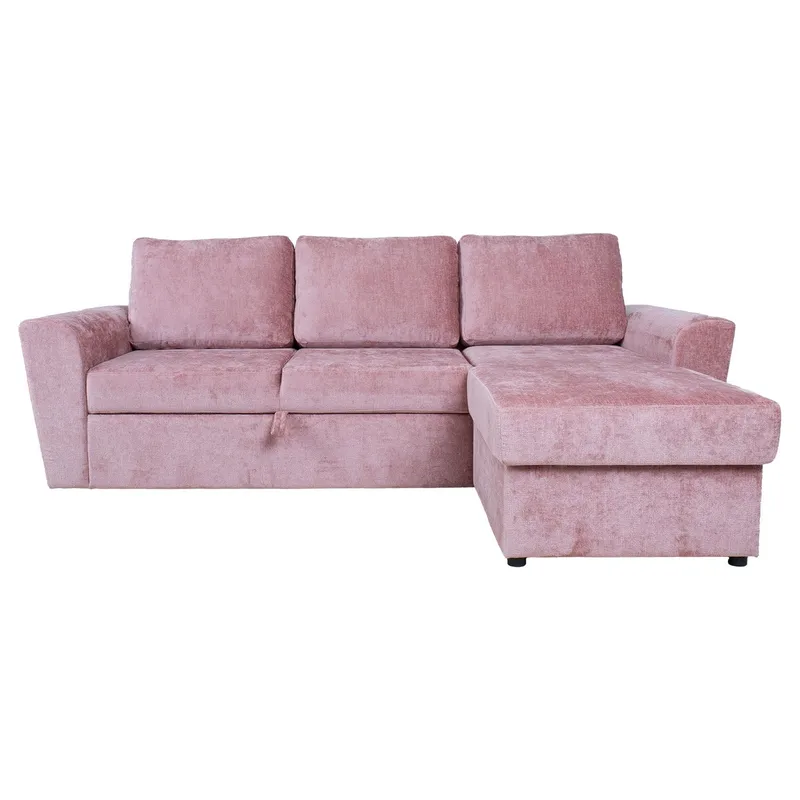 Hjørnesovesofa Tjörnö - Rosa - Møbler - Sofaer - Sovesofaer - Hjørnesovesofa
