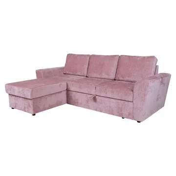 Hjørnesovesofa Tjörnö - Rosa - Møbler - Sofaer - Sovesofaer - Hjørnesovesofa