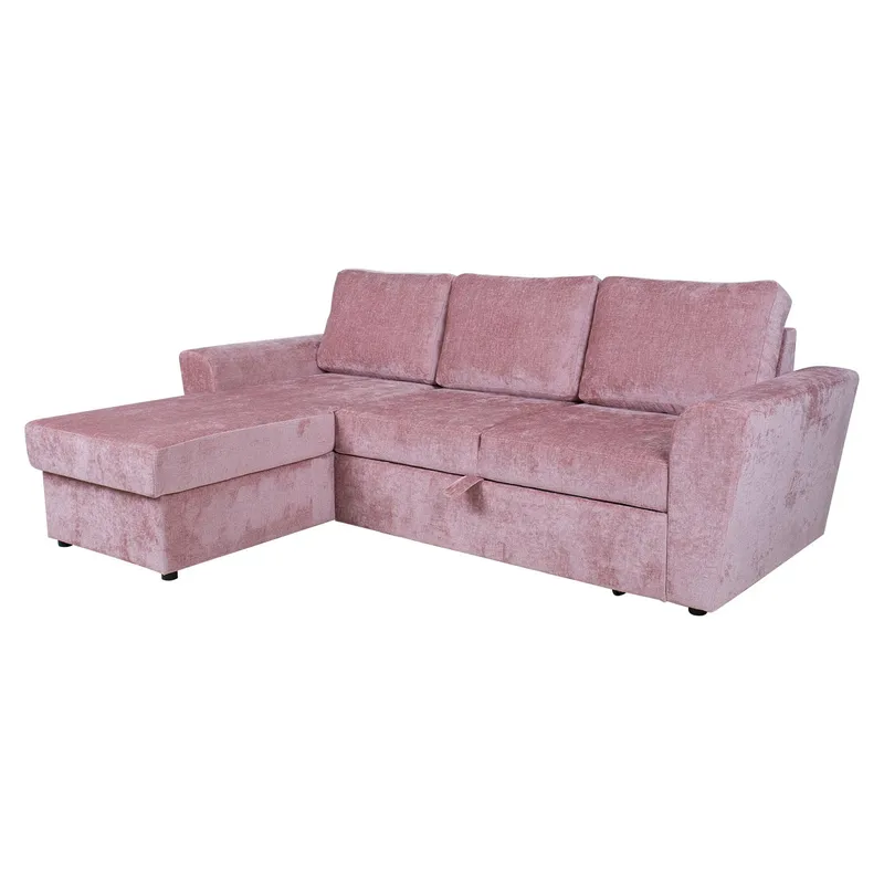 Hjørnesovesofa Tjörnö - Rosa - Møbler - Sofaer - Sovesofaer - Hjørnesovesofa