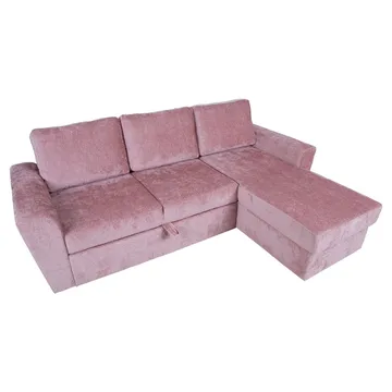 Hjørnesovesofa Tjörnö - Rosa - Møbler - Sofaer - Sovesofaer - Hjørnesovesofa