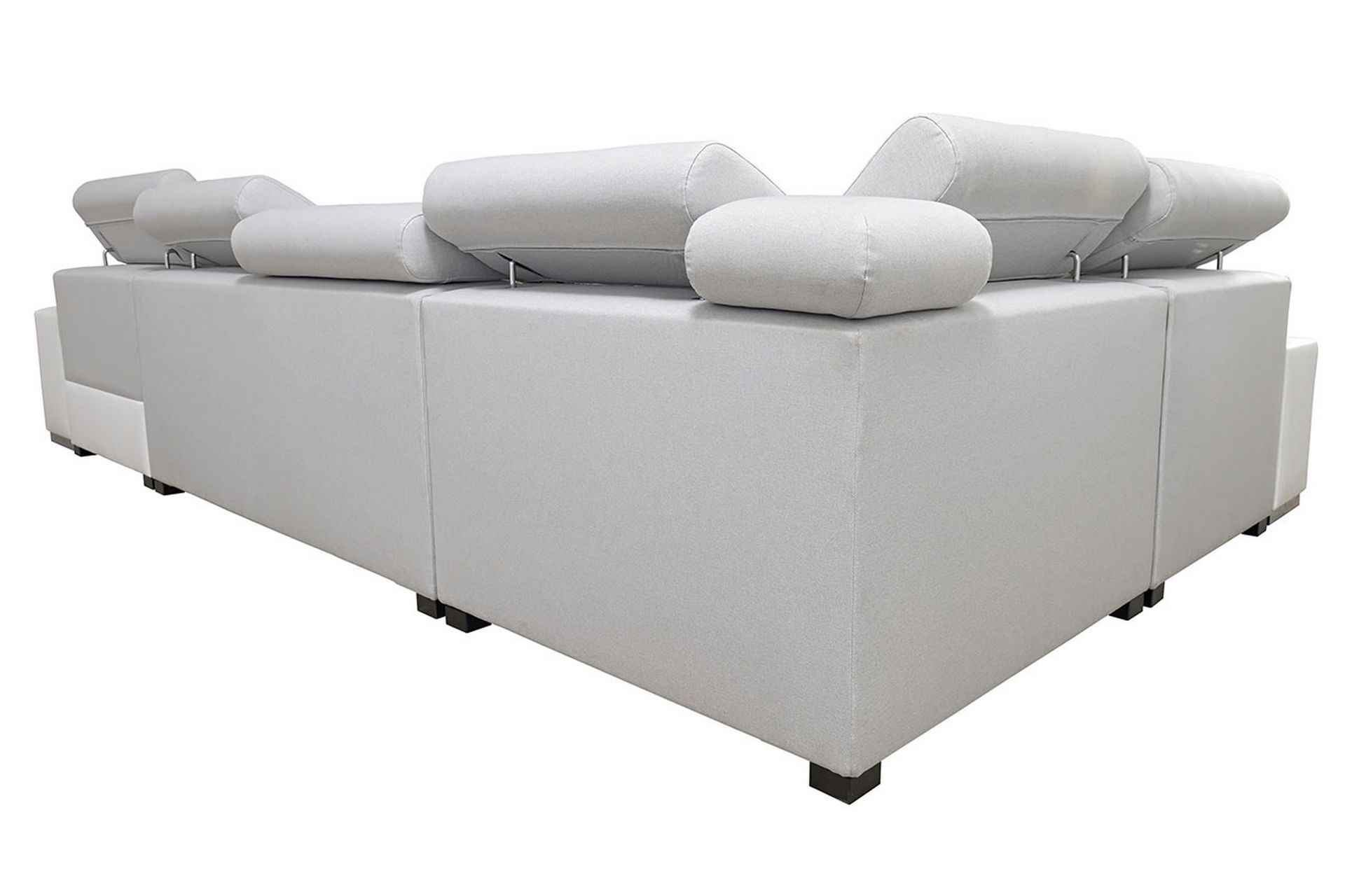 U-Sovesofa Zane Divan Venstre - Hvit/Lysgrå - Møbler - Sofaer - Sovesofaer - Hjørnesovesofa