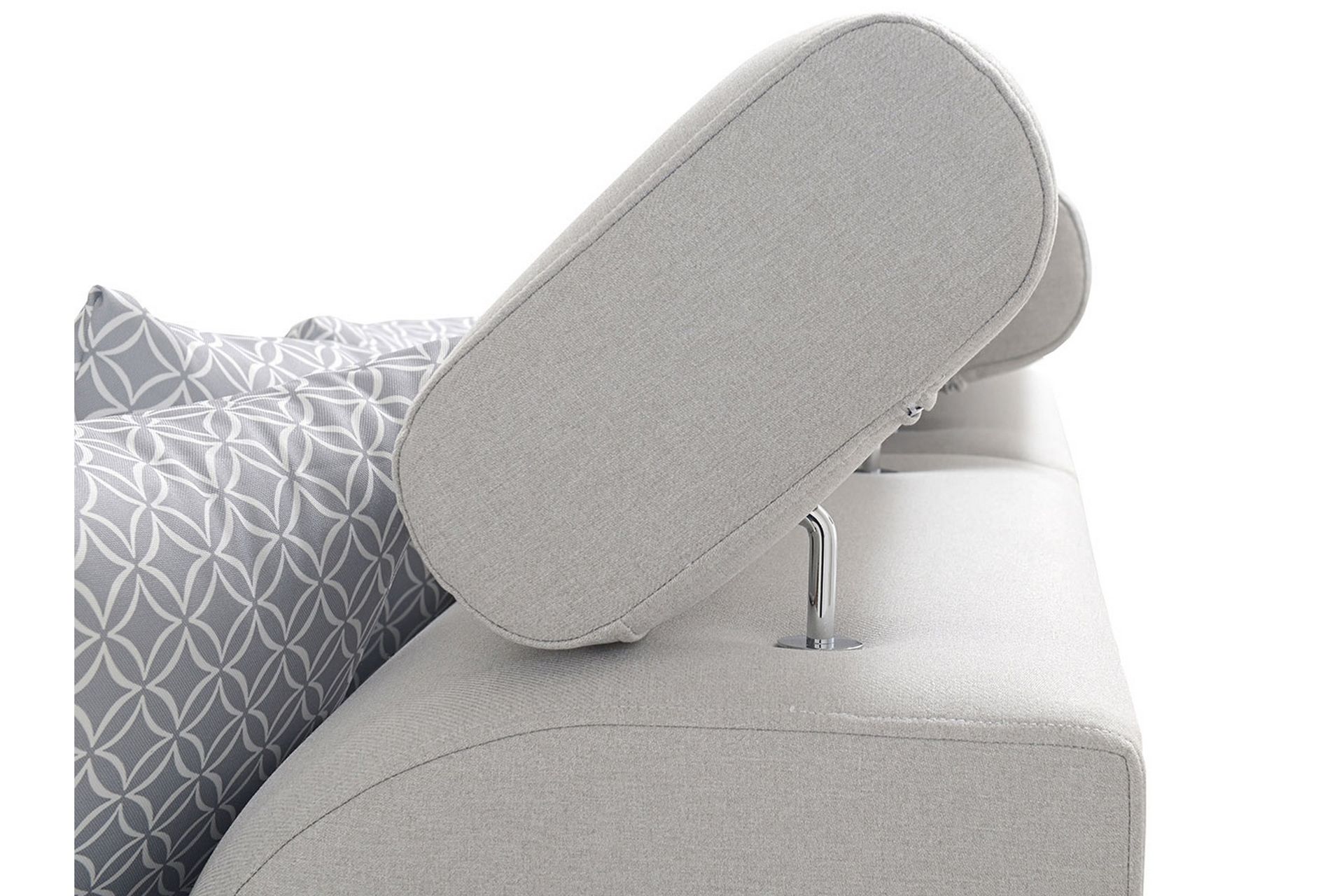 U-Sovesofa Zane Divan Venstre - Hvit/Lysgrå - Møbler - Sofaer - Sovesofaer - Hjørnesovesofa