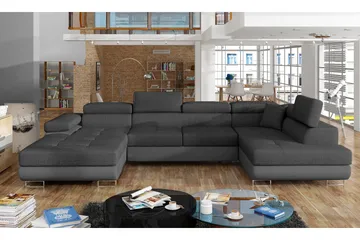 Vueltas Hjørnesovesofa - Grå - Møbler - Sofaer - Sovesofaer - Hjørnesovesofa