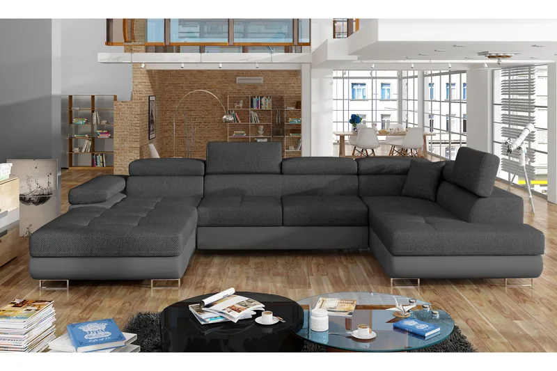 Vueltas Hjørnesovesofa - Grå - Møbler - Sofaer - Sovesofaer - Hjørnesovesofa