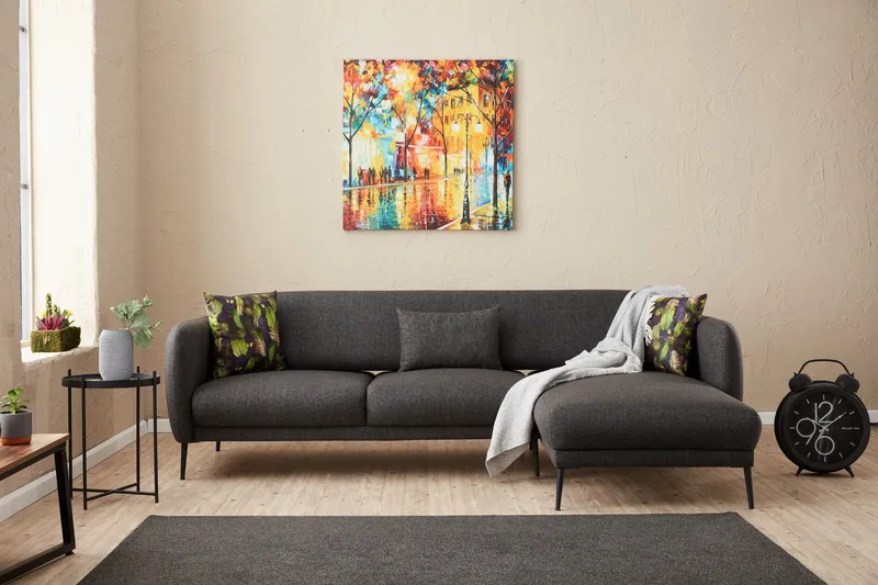 Wenus Divansovesofa 3-seters, Antrasitt