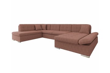 Zumar 4-sits Hörnbäddsoffa Light brown - Møbler - Sofaer - Sovesofaer - Hjørnesovesofa