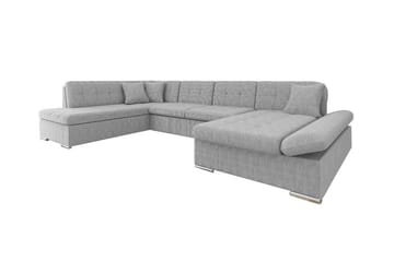 Zumar 4-sits Hörnbäddsoffa Ljusgrå - Møbler - Sofaer - Sovesofaer - Hjørnesovesofa