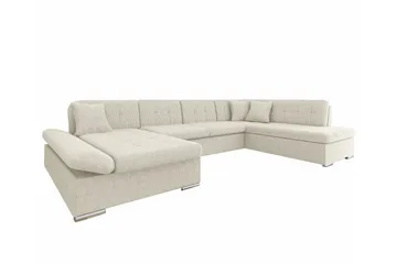 Zumar 4-sits Hörnbäddsoffa NO_BRAND Beige/Light beige - Møbler - Sofaer - Sovesofaer - Sovesofa divan