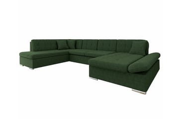 Zumar 4-sits Hörnbäddsoffa NO_BRAND Dark green - Møbler - Sofaer - Sovesofaer - Hjørnesovesofa