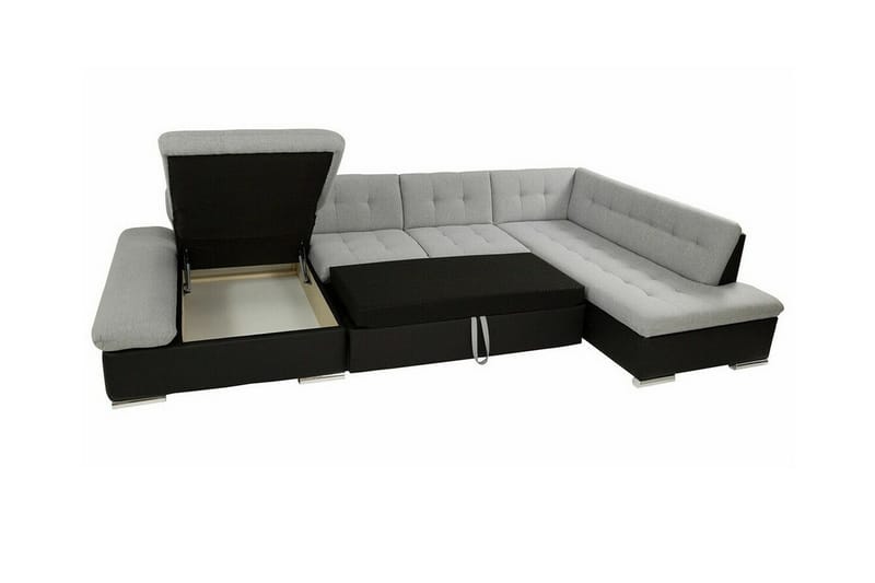 Zumar 4-sits Hörnbäddsoffa NO_BRAND Dark yellow - Møbler - Sofaer - Sovesofaer - Hjørnesovesofa