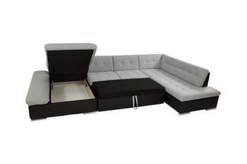 Zumar 5-sits Hörnbäddsoffa NO_BRAND White - Møbler - Sofaer - Sovesofaer - Sovesofa divan