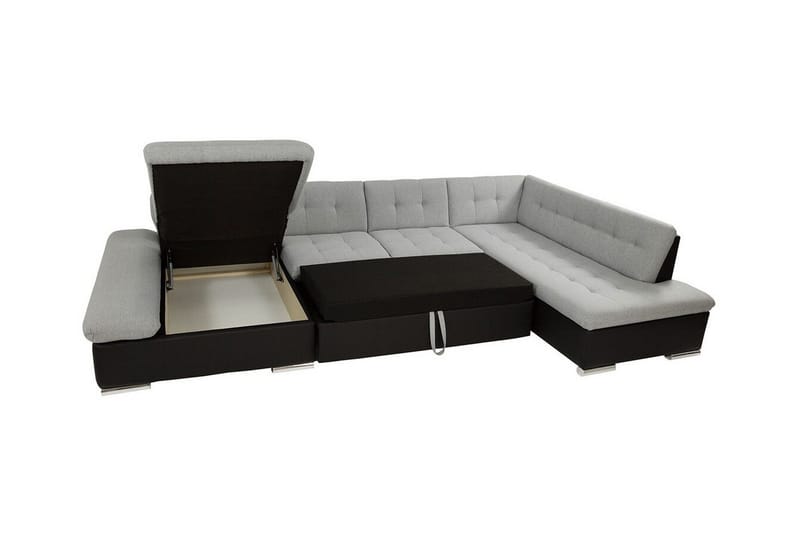 Zumar 5-sits Hörnbäddsoffa NO_BRAND White - Møbler - Sofaer - Sovesofaer - Sovesofa divan