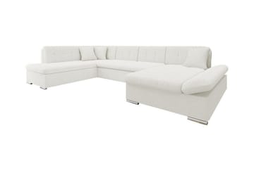 Zumar 5-sits Hörnbäddsoffa NO_BRAND White - Møbler - Sofaer - Sovesofaer - Sovesofa divan
