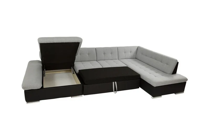 Zumar 5-sits Hörnbäddsoffa White - Møbler - Sofaer - Sovesofaer - Hjørnesovesofa