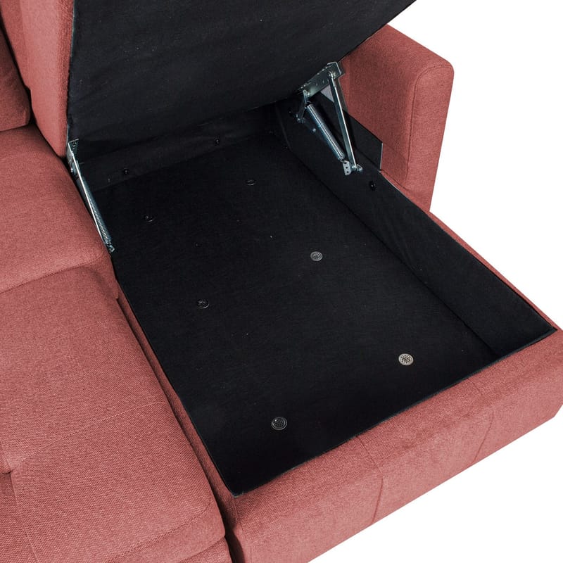 Hjørnesovesofa Porsen - Rosa - Møbler - Sofaer - Sovesofaer - Hjørnesovesofa