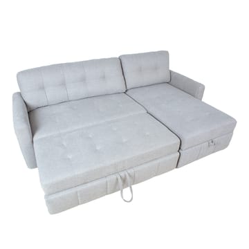 Hjørnesovesofa Porsen - Grå - Møbler - Sofaer - Sovesofaer - Hjørnesovesofa