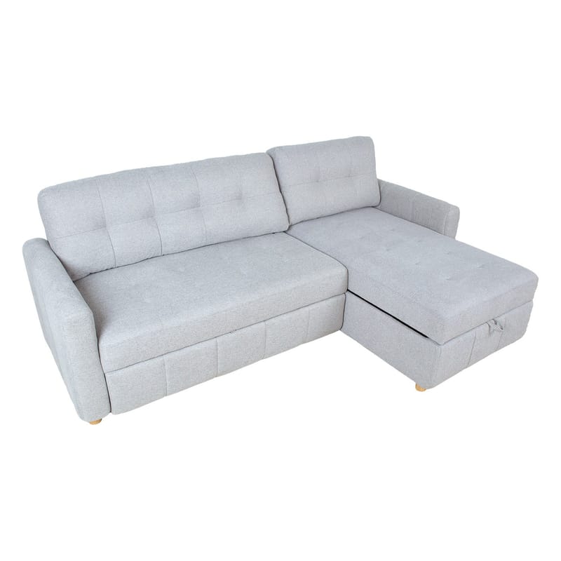 Hjørnesovesofa Porsen - Grå - Møbler - Sofaer - Sovesofaer - Hjørnesovesofa