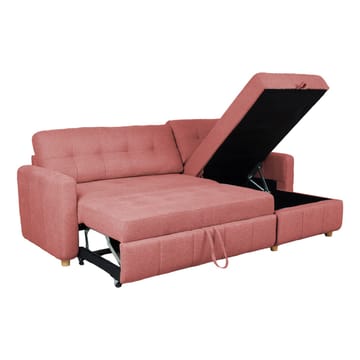 Hjørnesovesofa Porsen - Rosa - Møbler - Sofaer - Sovesofaer - Hjørnesovesofa
