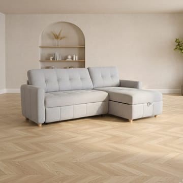 Hjørnesovesofa Porsen - Grå - Møbler - Sofaer - Sovesofaer - Hjørnesovesofa